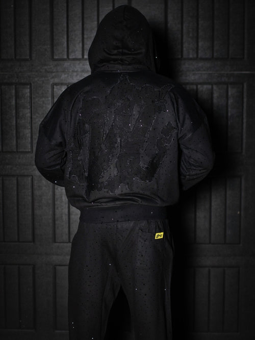 WFD Crop Jacket - Black + Black Stones Warfare Dept