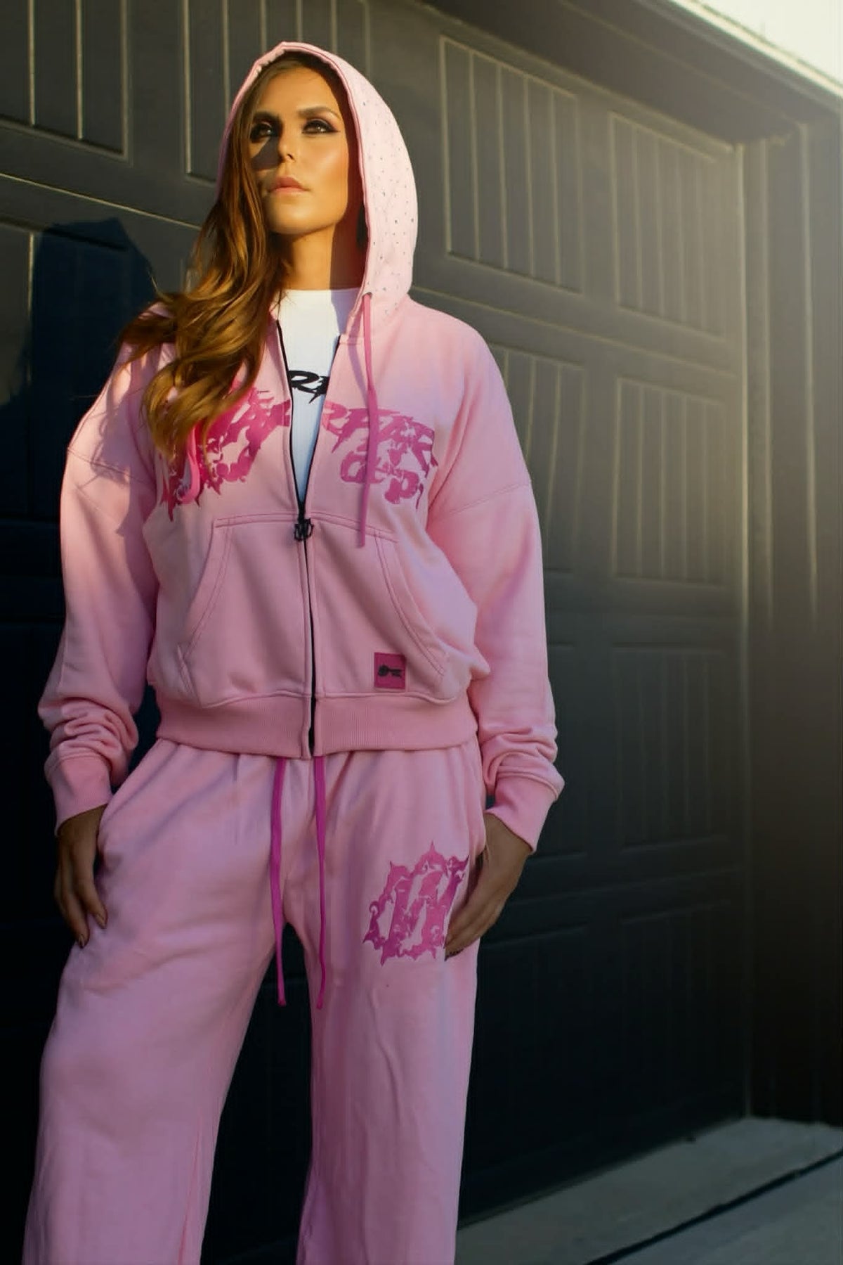 (PRE ORDER) WFD Crop Jacket - Pink + Pink Warfare Dept