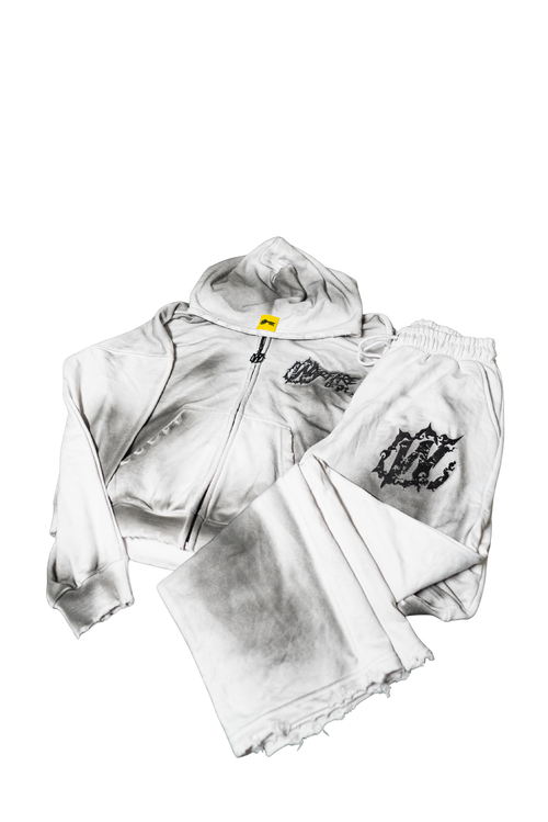 WFD Crop Jacket - Acid White Warfare Dept