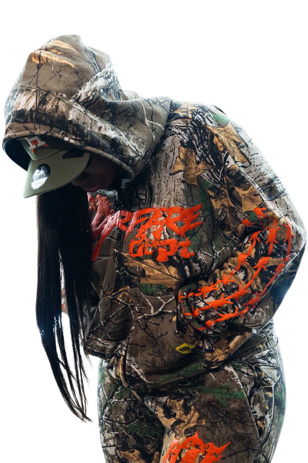 WFD Crop Jacket - Camo + Orange Warfare Dept