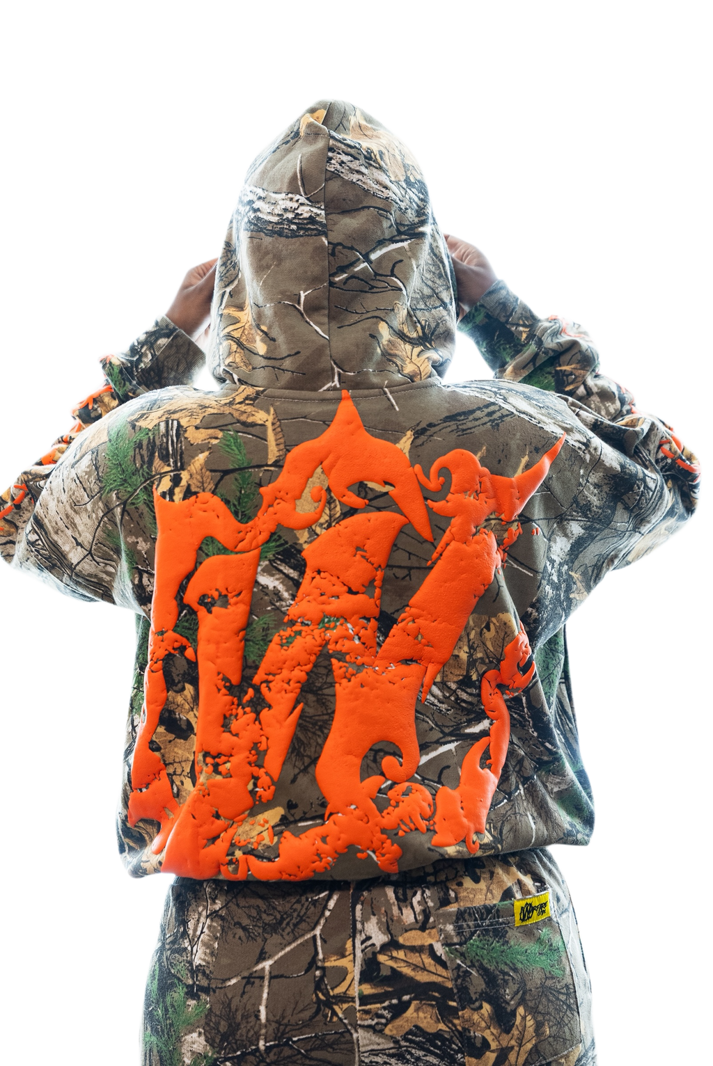 WFD Crop Jacket - Camo + Orange Warfare Dept
