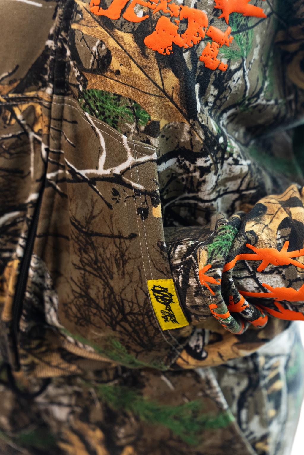 WFD Crop Jacket - Camo + Orange Warfare Dept