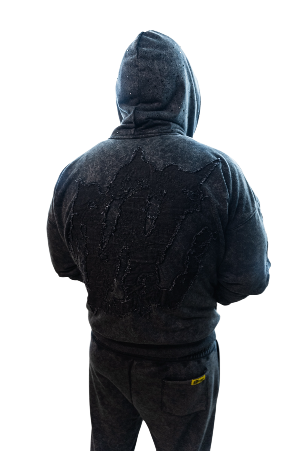 WFD Crop Jacket - Acid Black + Icy Hood Warfare Dept