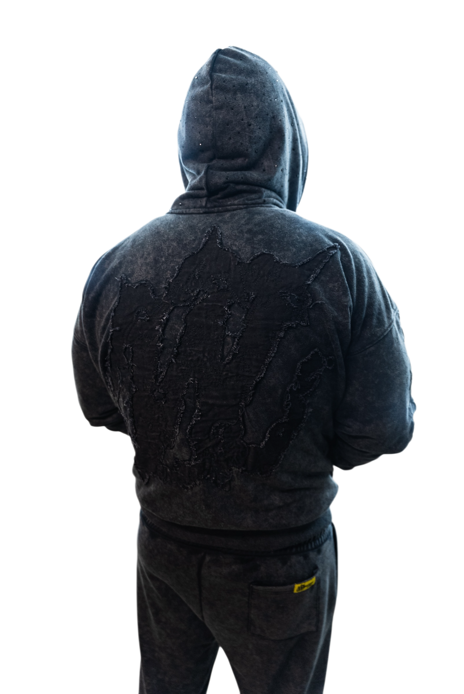 WFD Crop Jacket - Acid Black + Icy Hood Warfare Dept