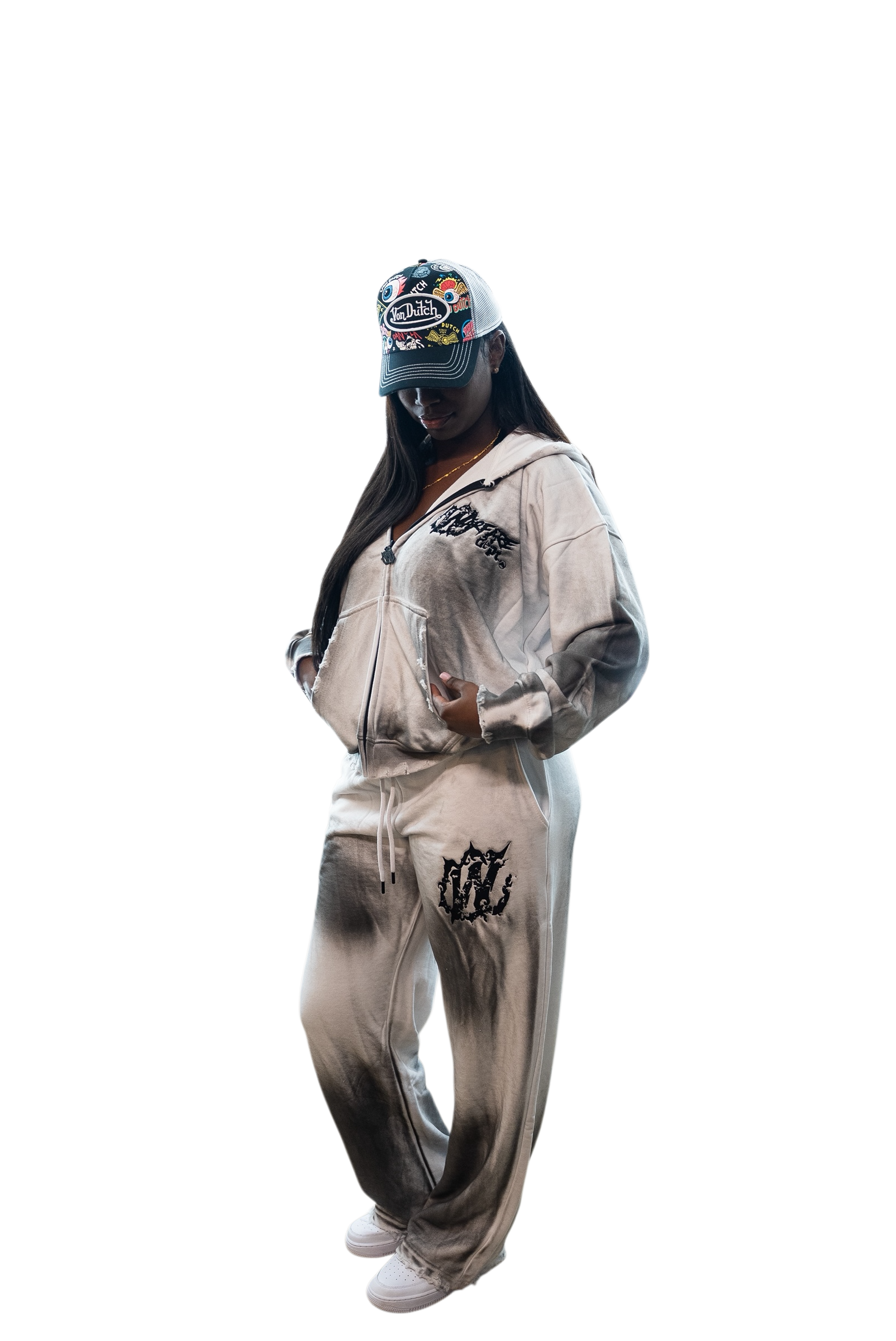 WFD Crop Jacket - Acid White Warfare Dept