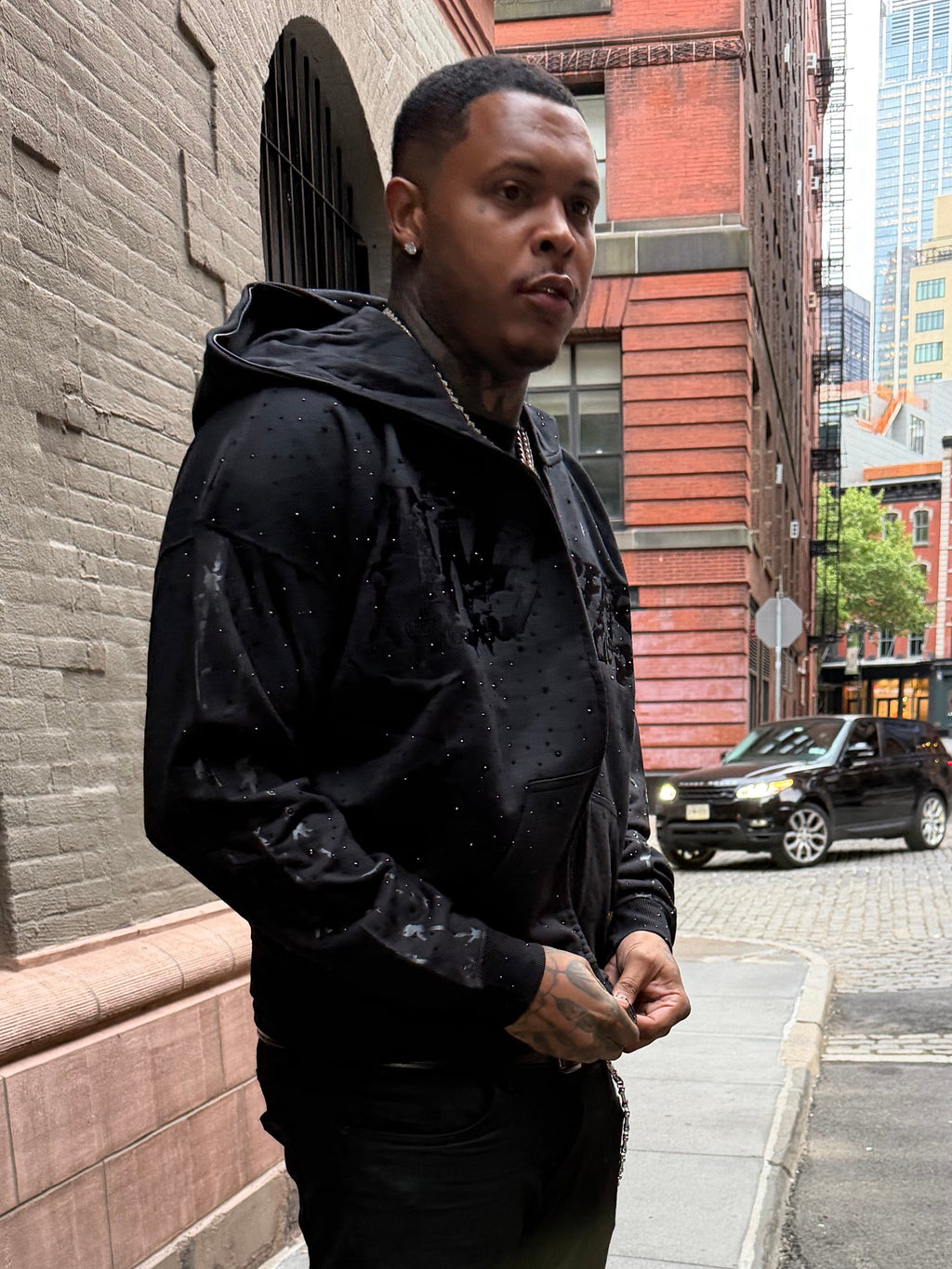 WFD Crop Jacket - Black + Black Stones Warfare Dept