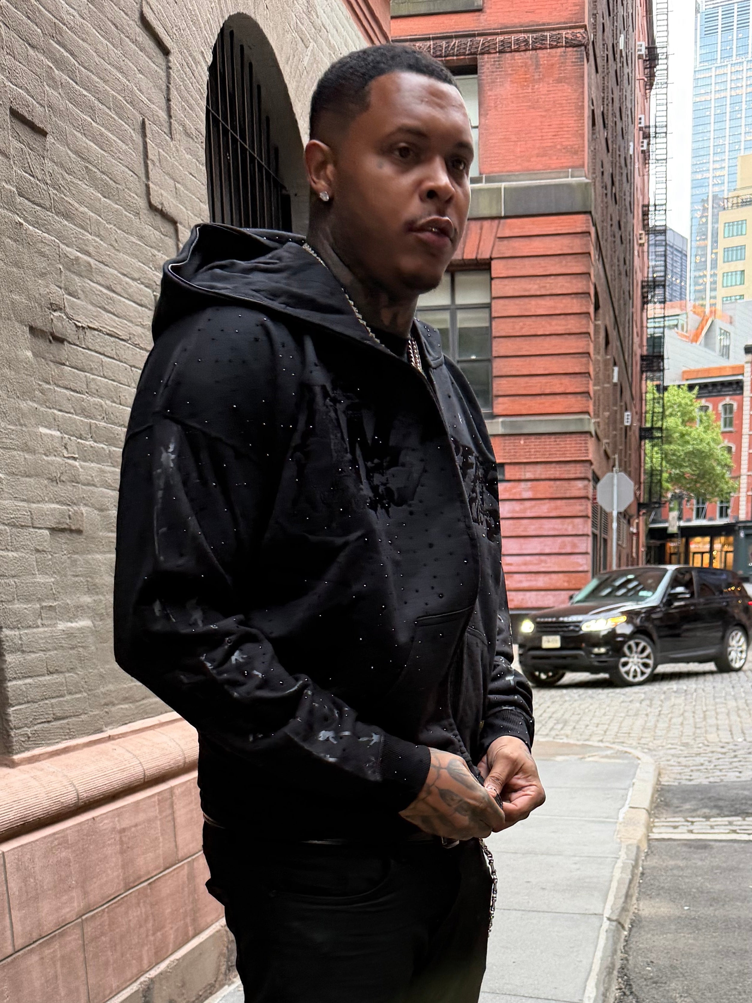 WFD Crop Jacket - Black + Black Stones Warfare Dept