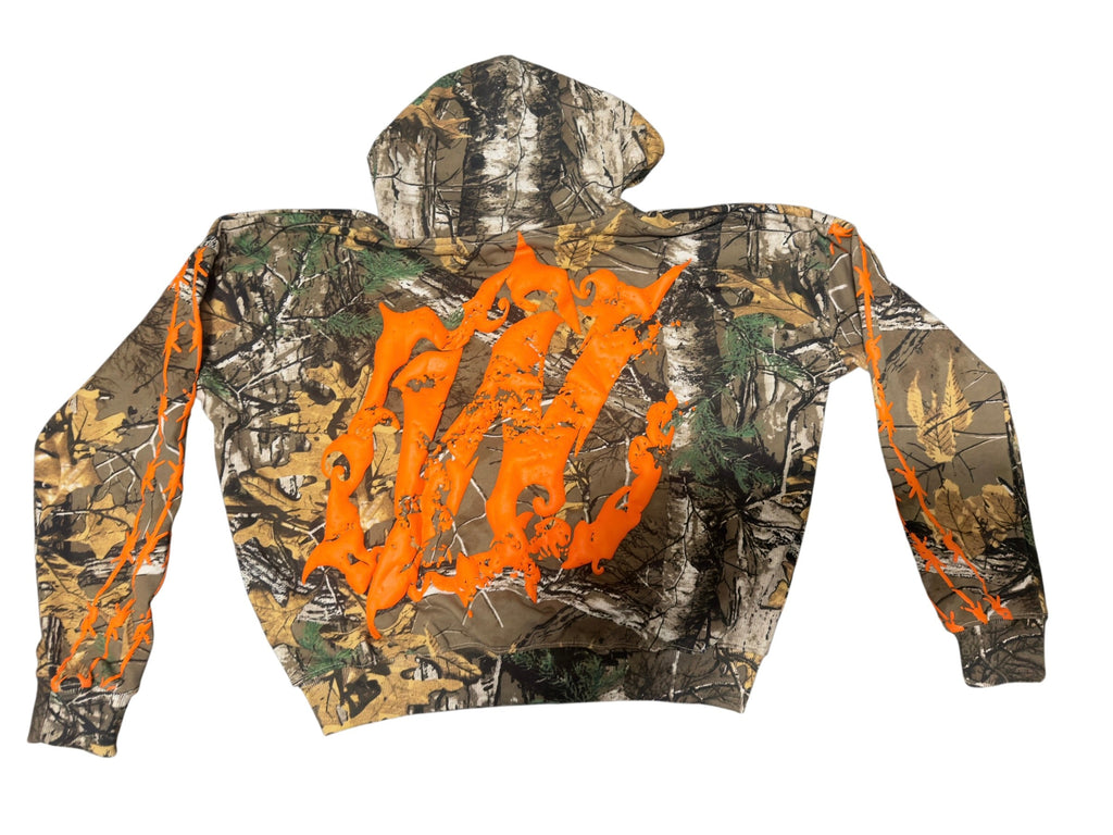 WFD Crop Jacket - Camo + Orange Warfare Dept