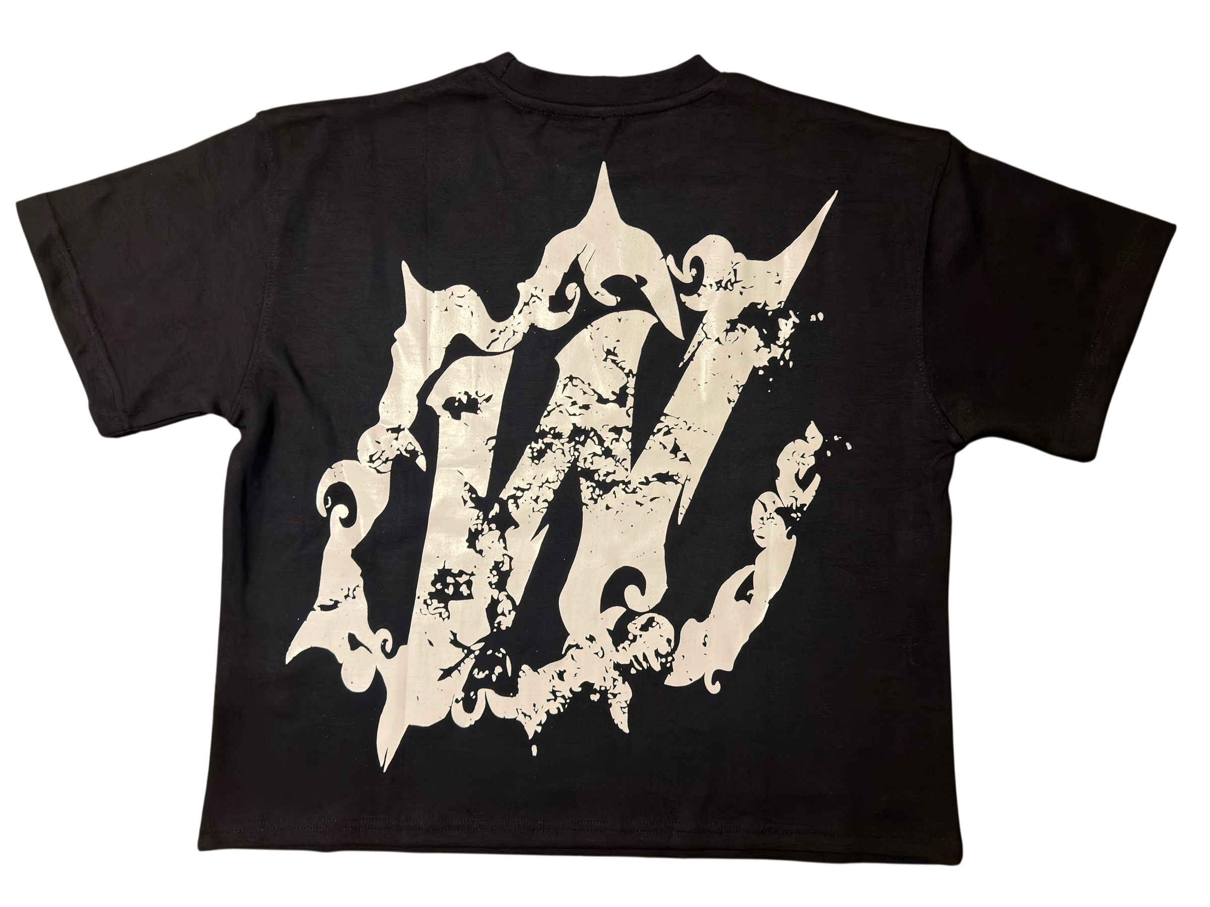 WFD Crop T - "Warfare Dept" Black/White Warfare Dept