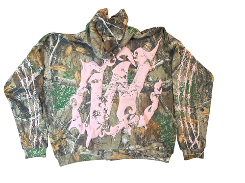 (PRE ORDER) WFD Crop Jacket - Camo + Pink Warfare Dept