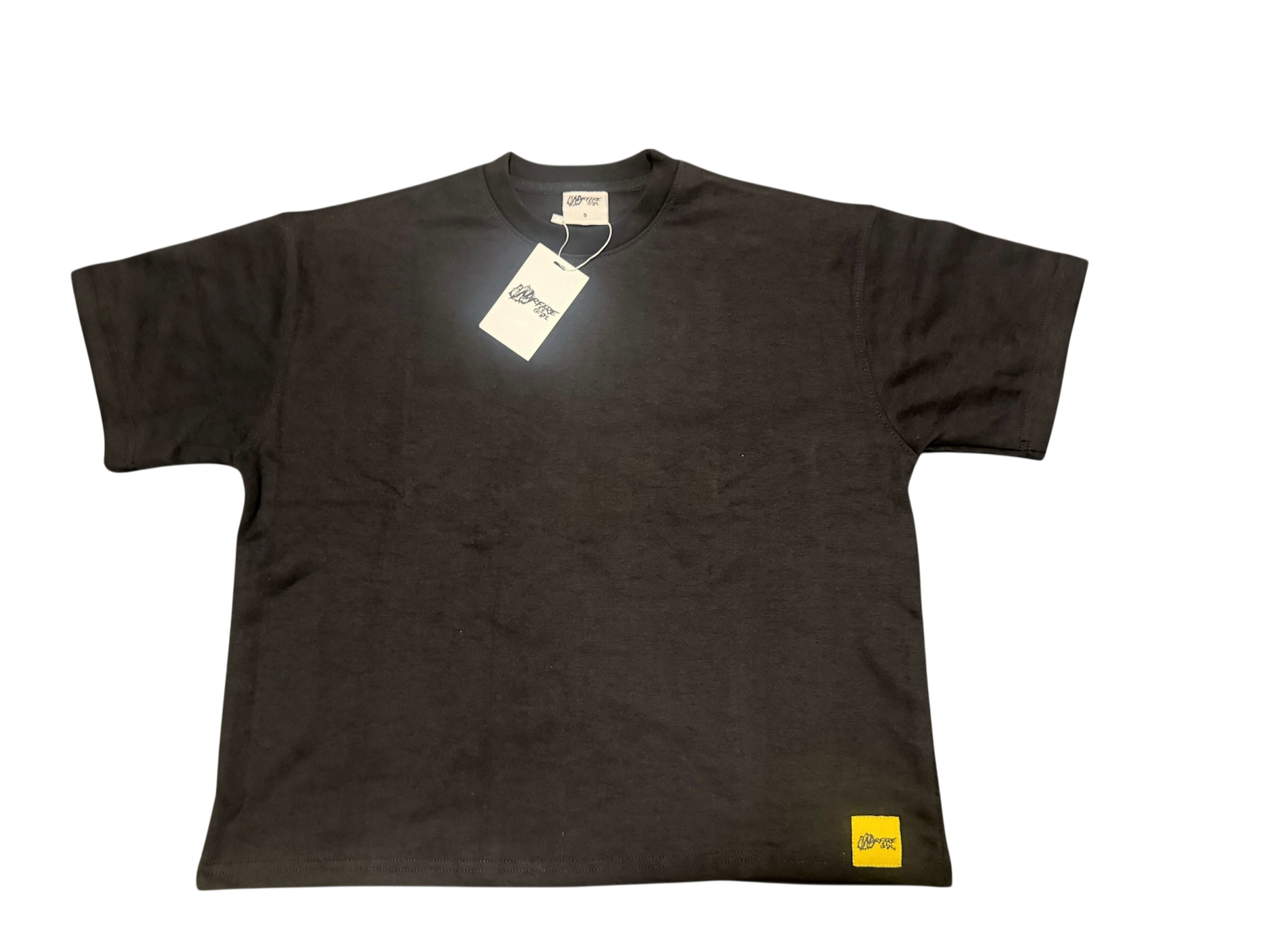 WFD Crop T - MINIMAL Black Warfare Dept
