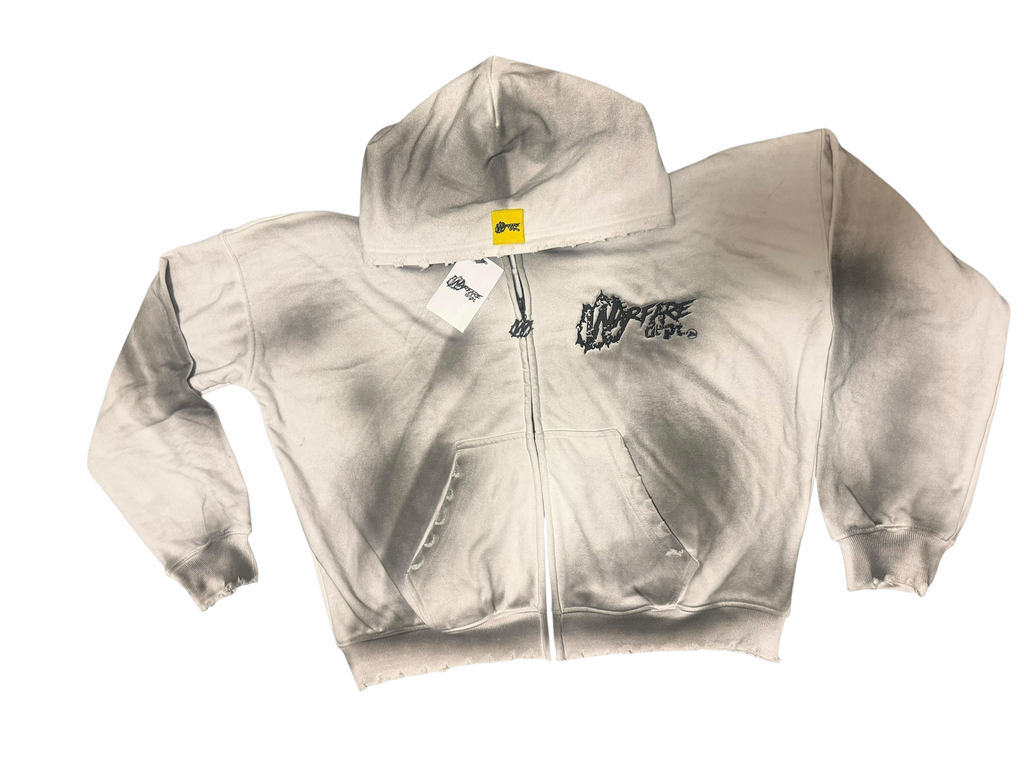 WFD Crop Jacket - Acid White Warfare Dept