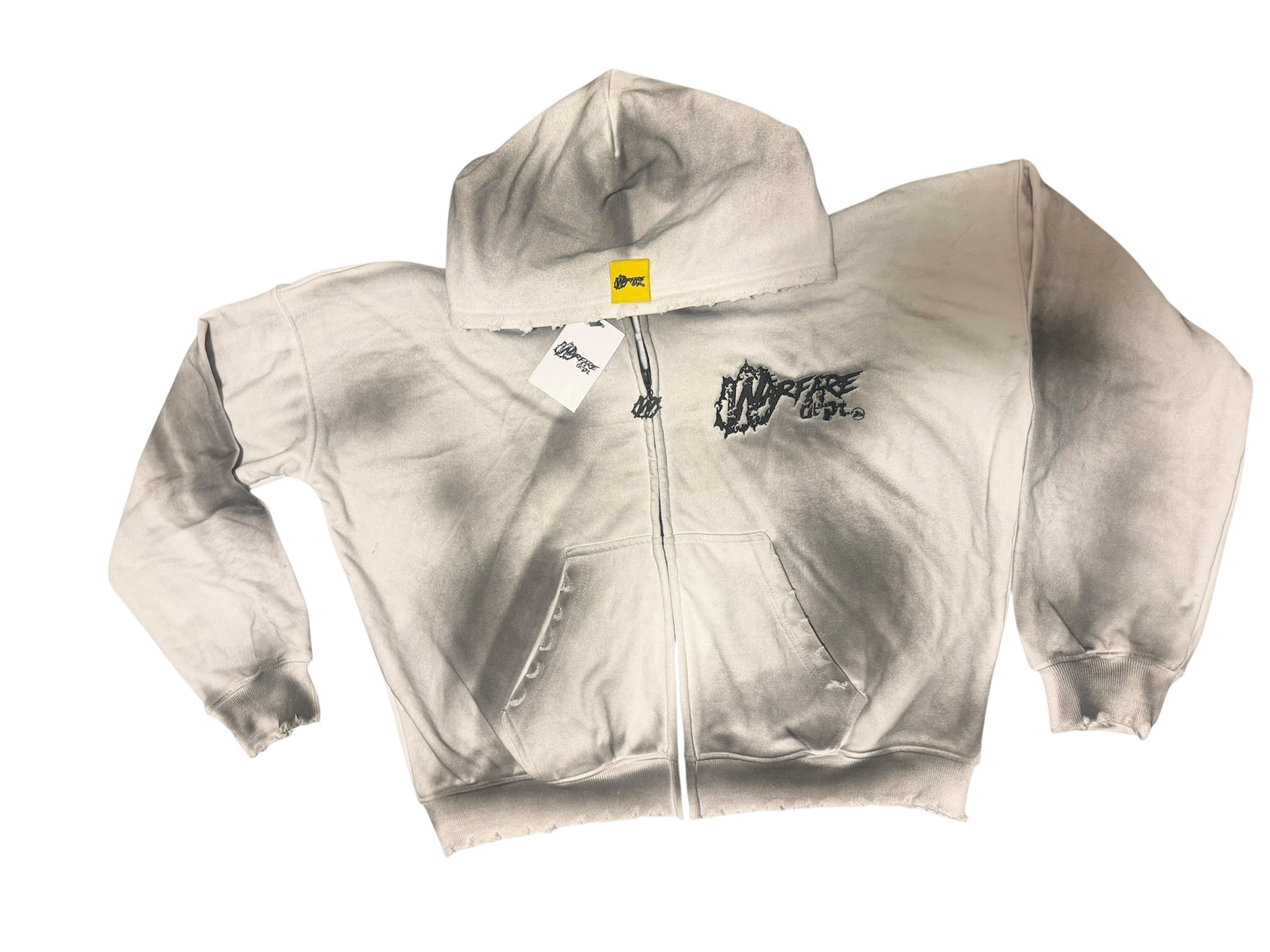 WFD Crop Jacket - Acid White Warfare Dept