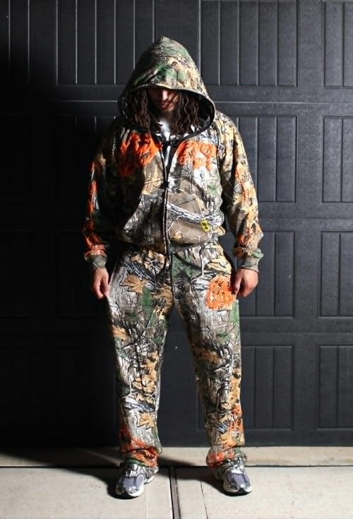 WFD Crop Jacket - Camo + Orange Warfare Dept